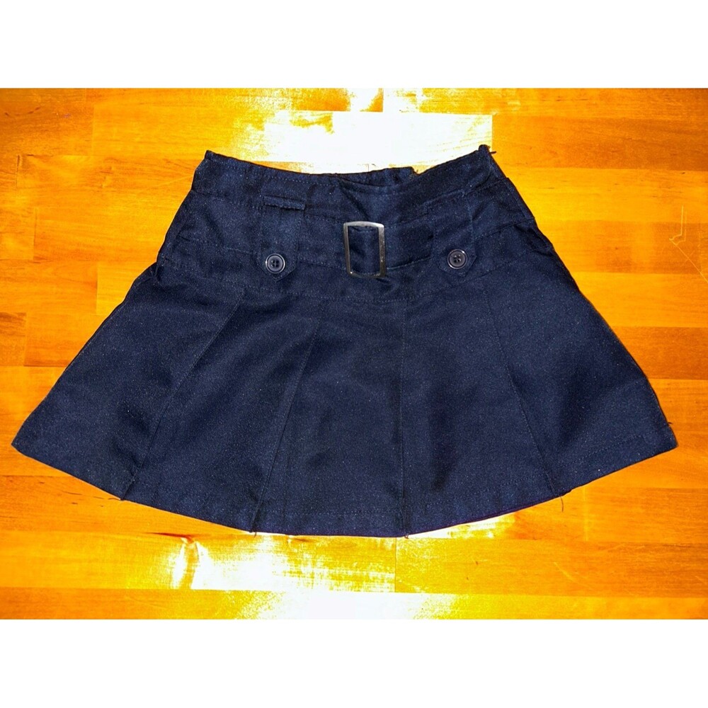 Beverly Hills Polo Club BHPC Navy Pleated Girls Skirt